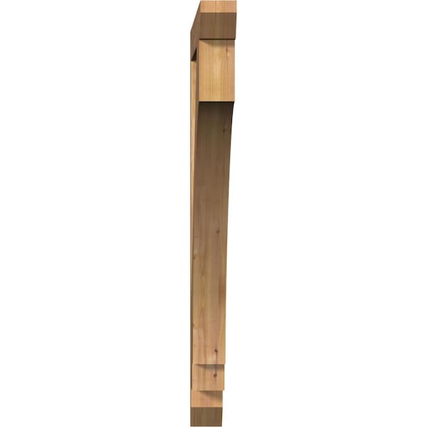 Imperial Slat Smooth Bracket, Western Red Cedar, 3 1/2W X 40D X 44H